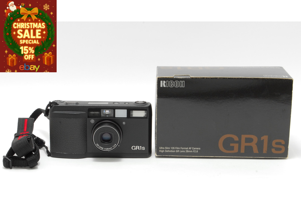 [Christmas Gift Sale]  Ricoh GR1s Black 35mm Film Camera From JAPAN-image
