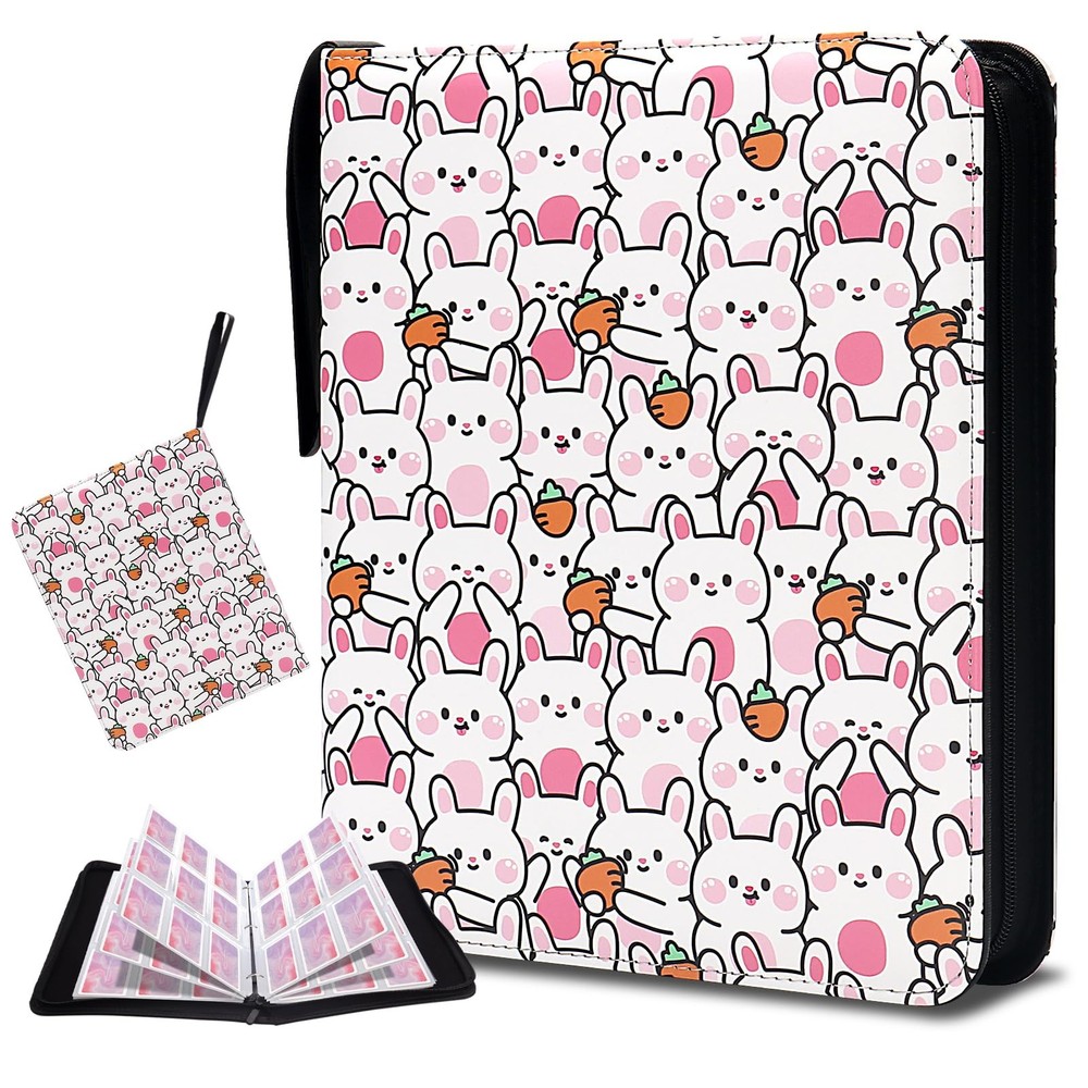 900-Pocket Trading Card Binder with 50 Removable Sleeves for Secure Storage