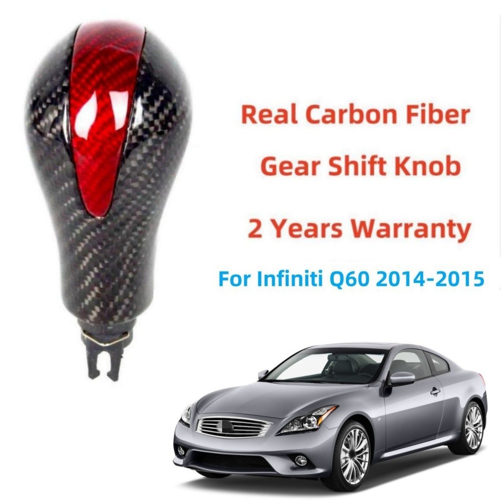 100% Real Carbon Fiber Automatic Gear Shift Knob For Infiniti G60 2014 2015