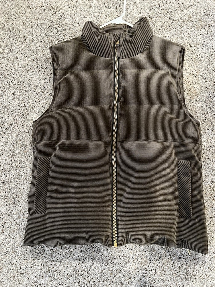 Pendleton Insulated Corduroy TPU Vest Breen Full Zip Men M NWT