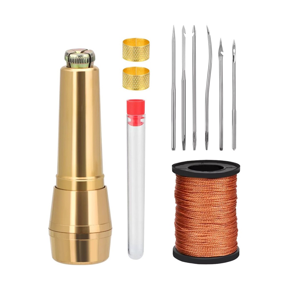 10-Piece Sewing Awl Kit for DIY Leather Repair and Handmade Crafts