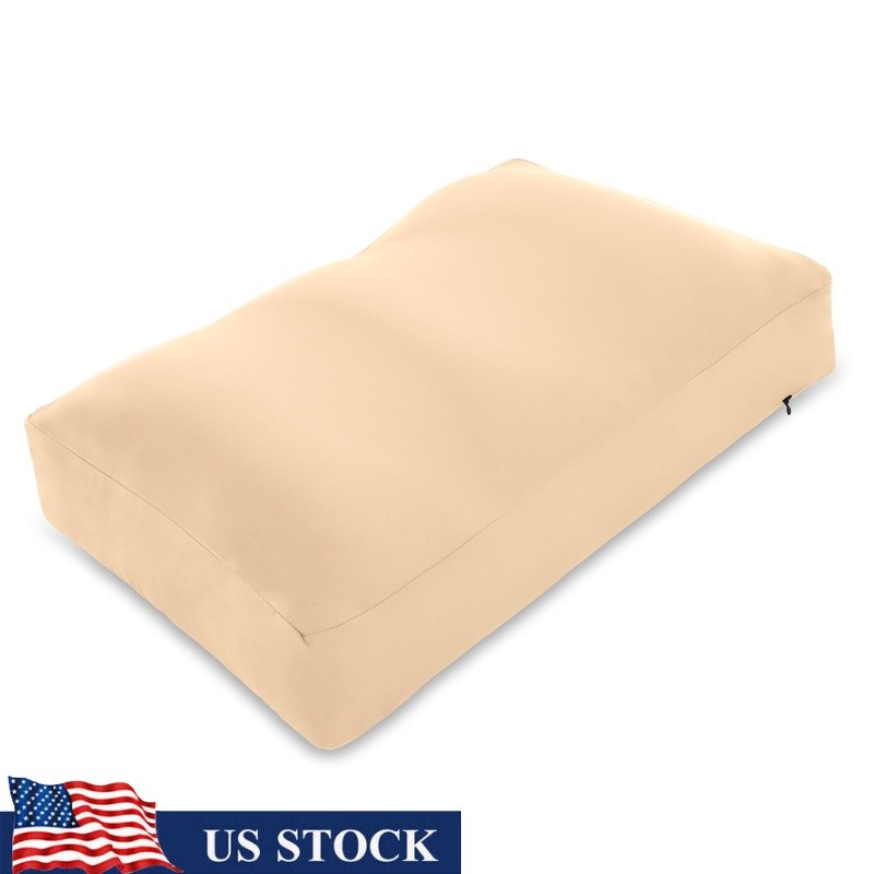 Microbead Cooling Pillow Luxury Soft Sleep Support Side Stomach Back Sleepers US
