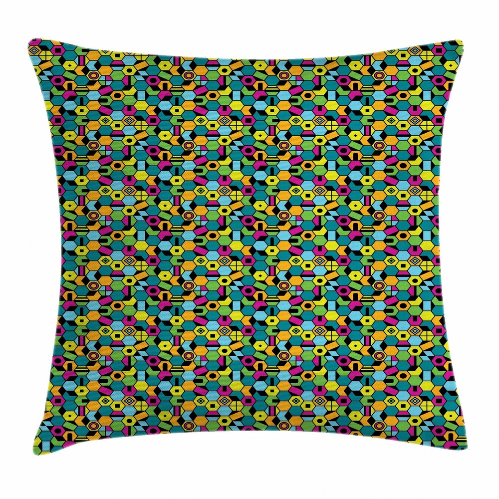 Vibrant Colorful Throw Pillow Covers for Home Decor in 8 Sizes