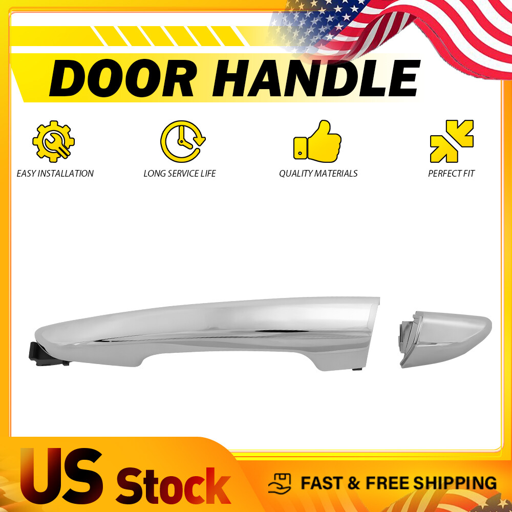 Exterior Door Handles Chrome Rear Driver Left Side for Hyundai Sonata 2015-2018