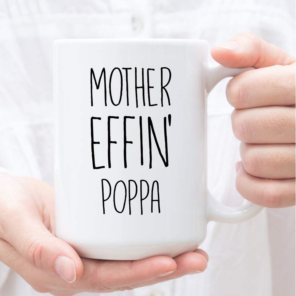 Poppa Gifts Expletive Gift For Poppa Perfect Poppa Cup For Birthday Thanksgiving