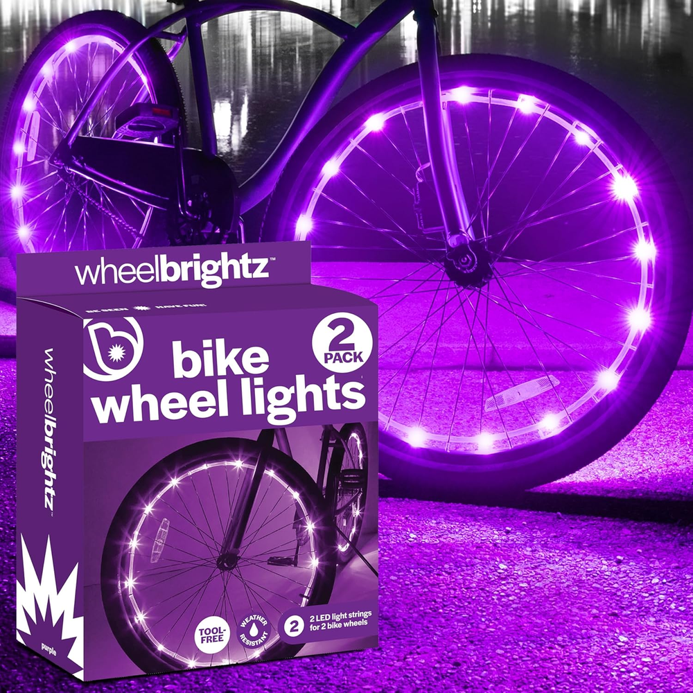 2025 Wheel LED Bike Lights with Superior Straps & Weatherproof LEDs