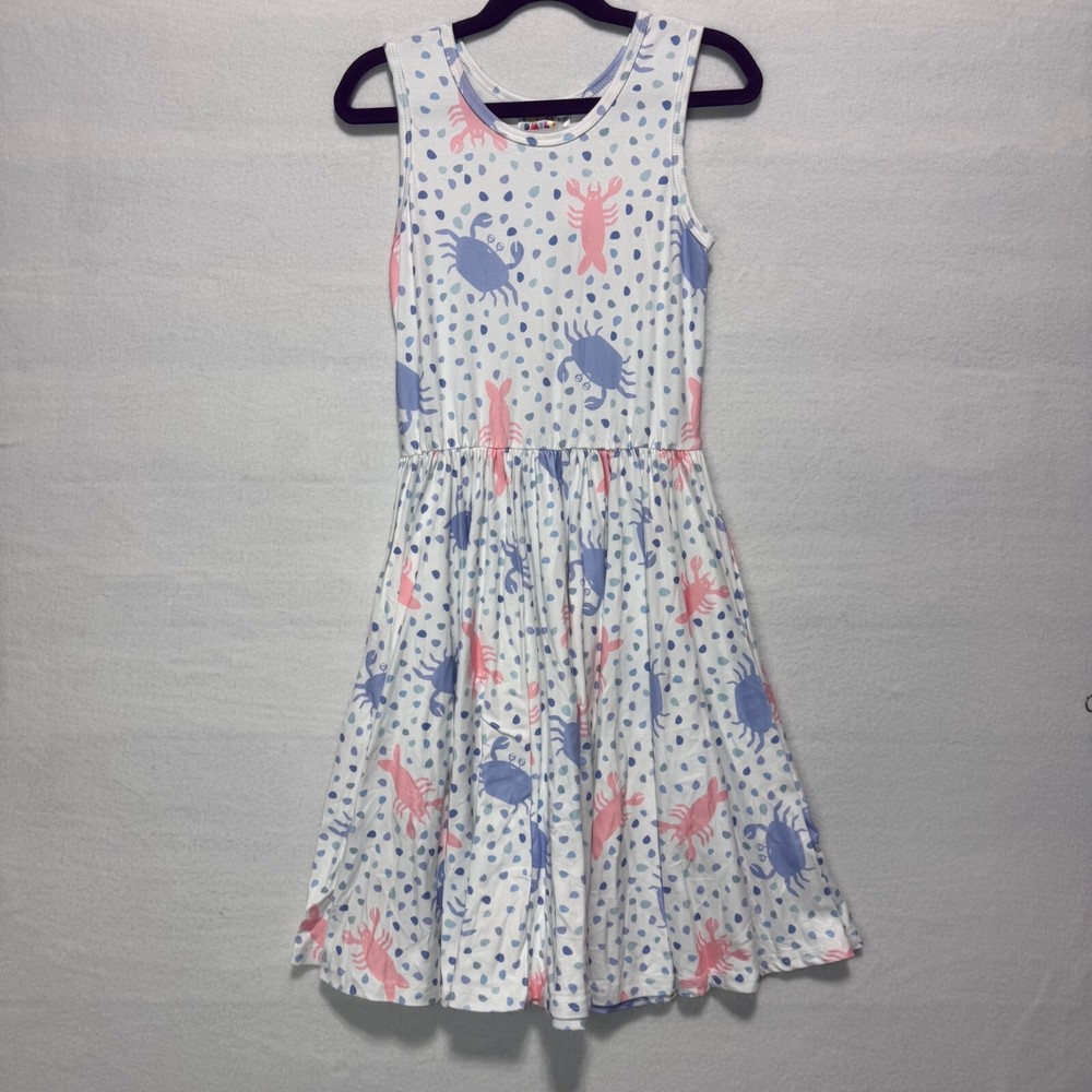 DotDotSmile Crab Print Tank Dress Size 8/10 NWT
