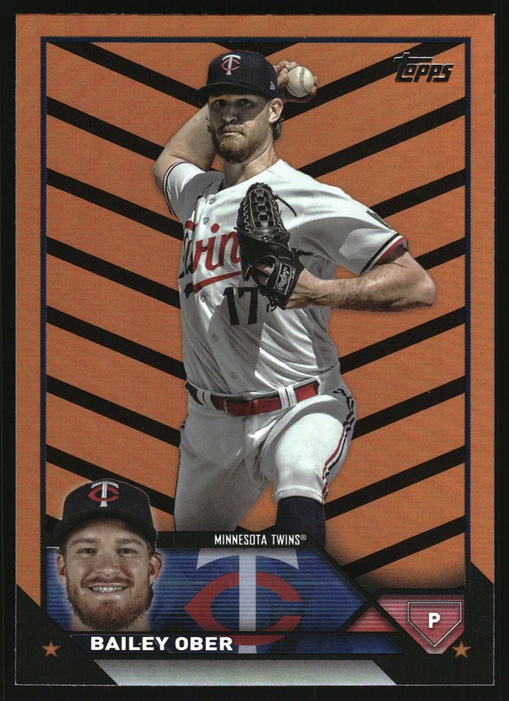 2023 Topps Update Series - Bailey Ober #US301 Orange & Black Foil