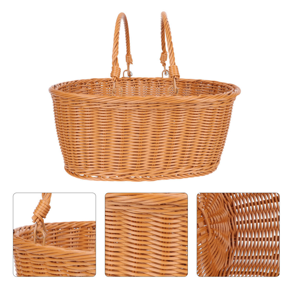 Containers Imitation Rattan Storage Basket Flower Arrangement Bride