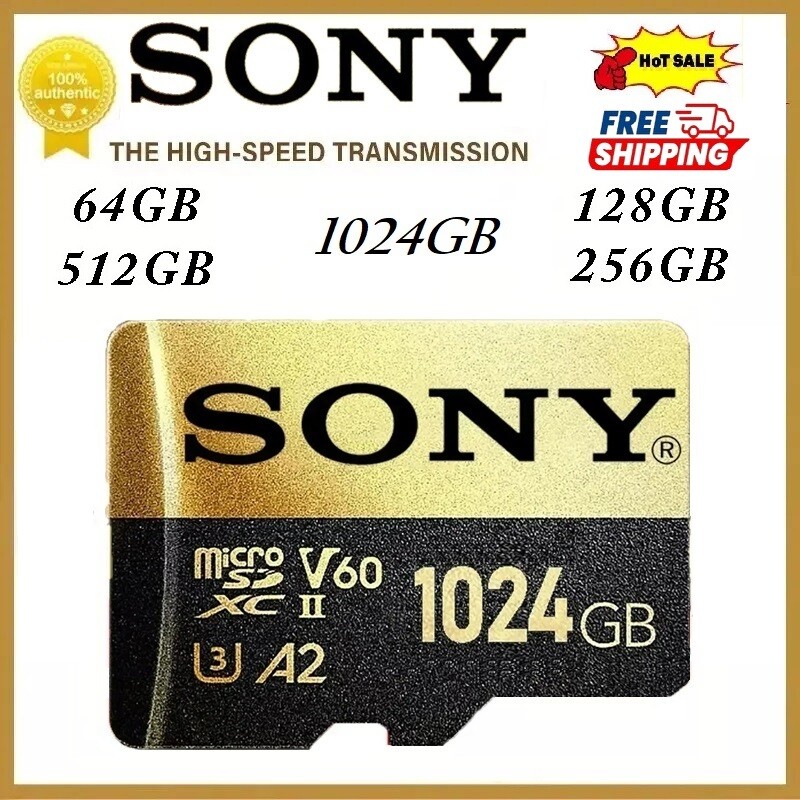 Sony Ultra Micro SD Memory Card - 64GB 128GB 256GB 512GB 1TB High Speed UHS-3