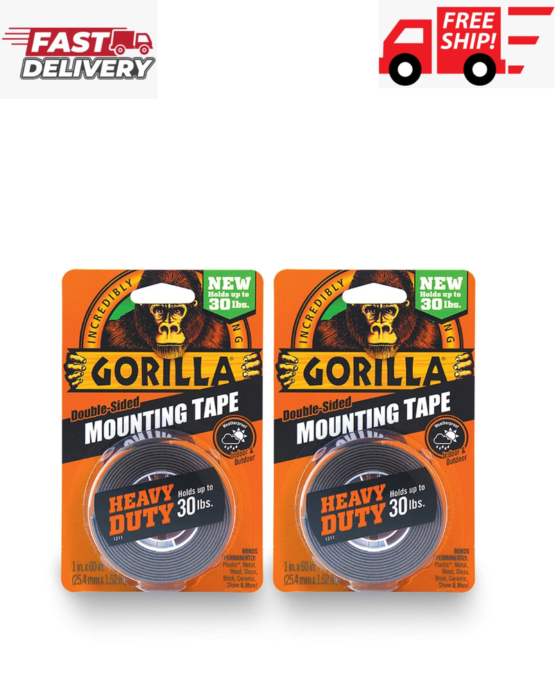 Gorilla Heavy Duty Double Sided Mounting Tape, 1