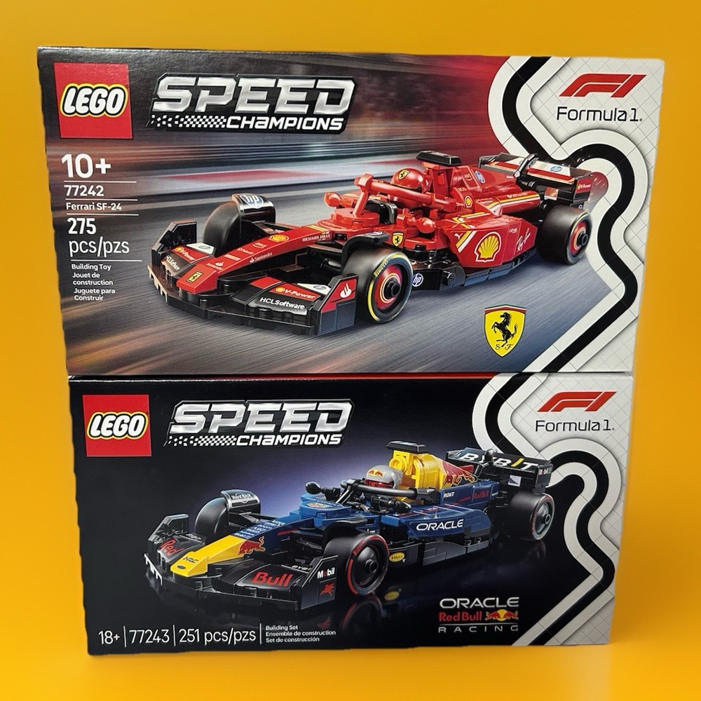 Lego Speed Champions RB20 & Ferrari SF-24 F1 Race Car Duo
