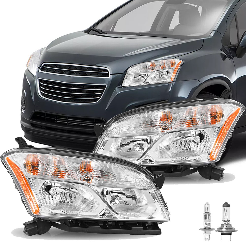 For 2013 2014 2015 2016 Chevy Trax Halogen Headlight Headlamp Left&Right w/ Bulb