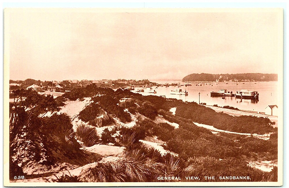 S02-9039, GENERAL VIEW, TEH SANDBANKS, *REAL POHTO POSTCARD
