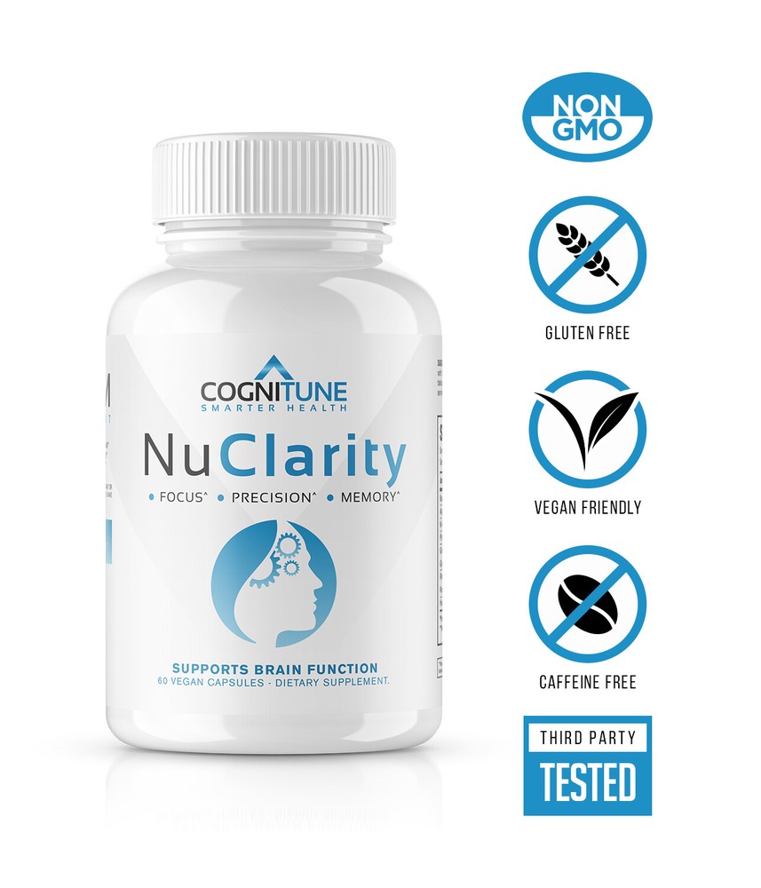 Cognitune NuClarity Nootropic Brain Supplements for Memory and Focus, Clarity