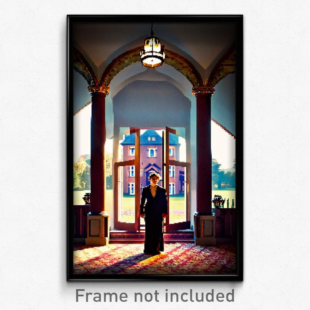 8-Bit Psychedelic Humble Manor Pixel Art Gaming Poster