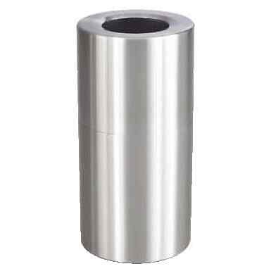 Safco 27-gallon Single-bin Waste Recycling Receptacle Silver 15 Gallons and Up
