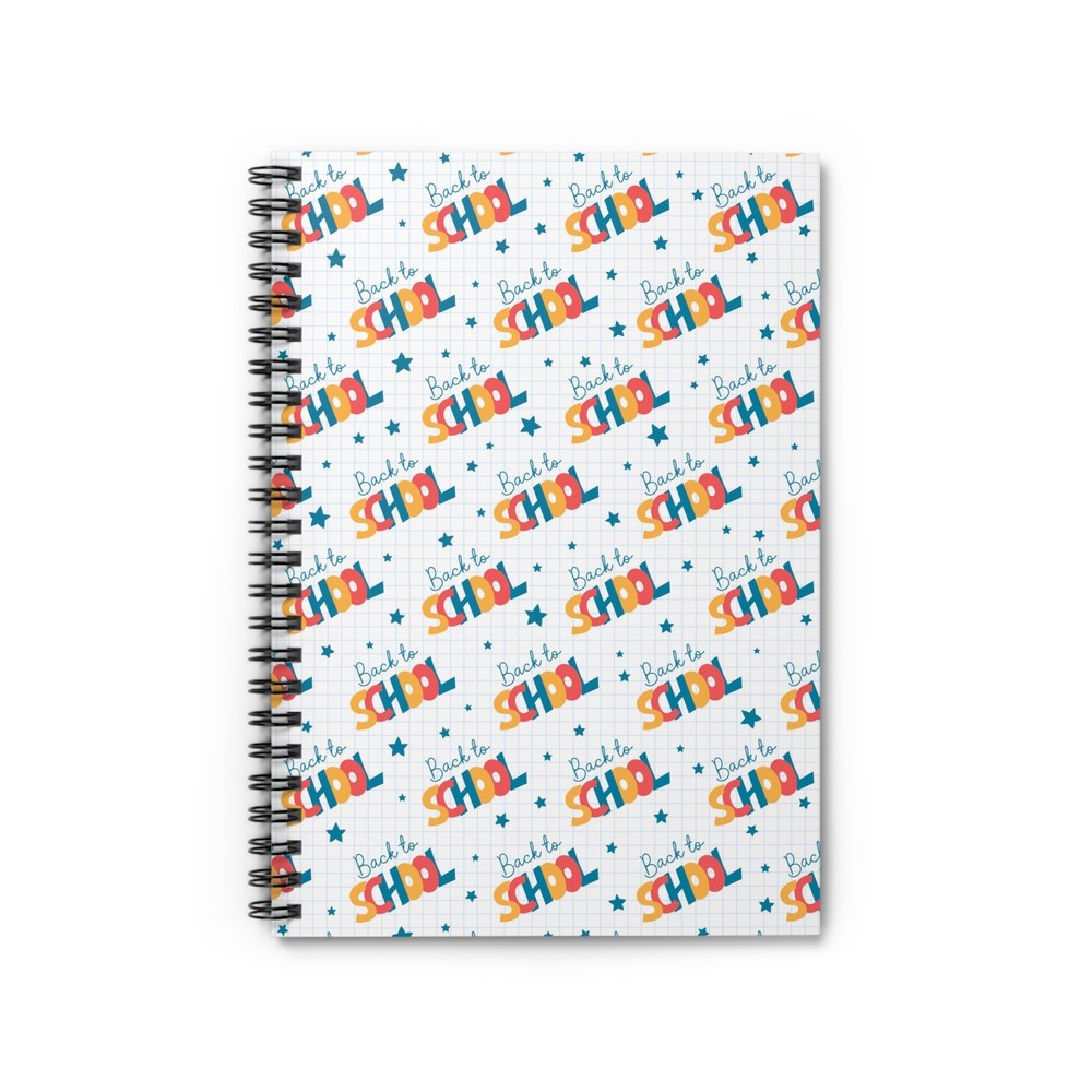 Colorful Spiral Notebook for Kids - Back to School Fun Stationery-image