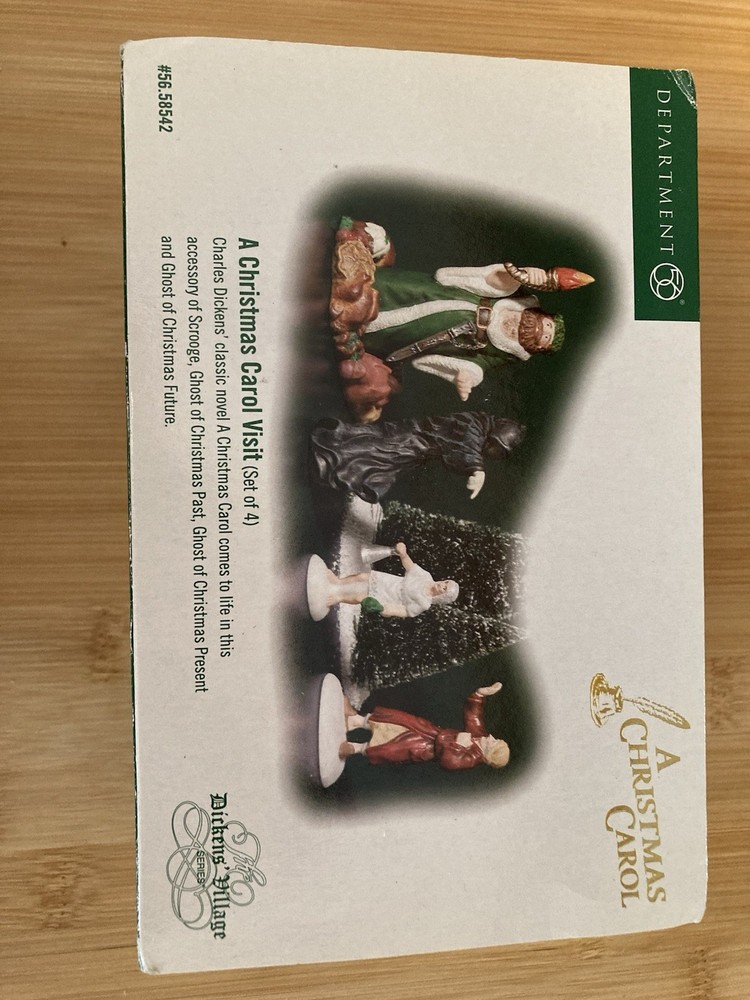 Dept 56 Dickens Village A Christmas Carol Visit -Set of 4 #56.58542