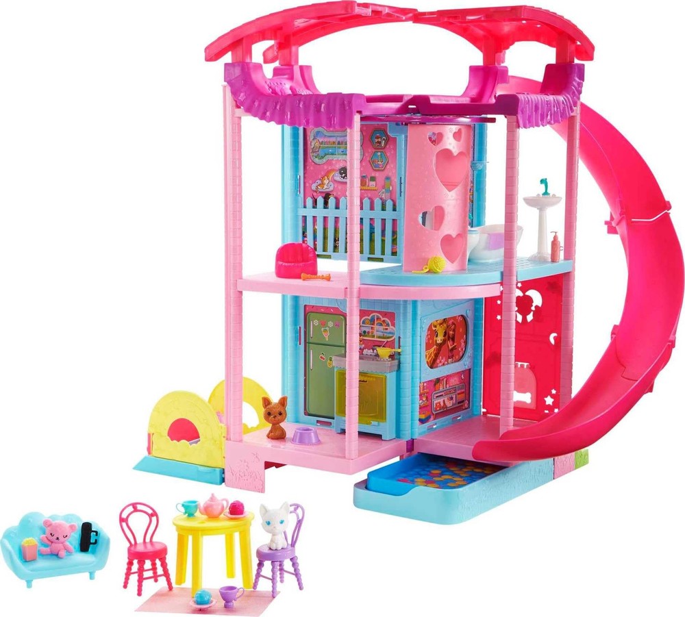 Barbie Doll House, Chelsea Playhouse with 2 Pets, Furniture and Accessories, ...