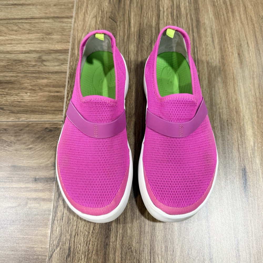 Oofos Eezee Pink Slip On Low Top Recovery Women Comfort Shoes Size 7