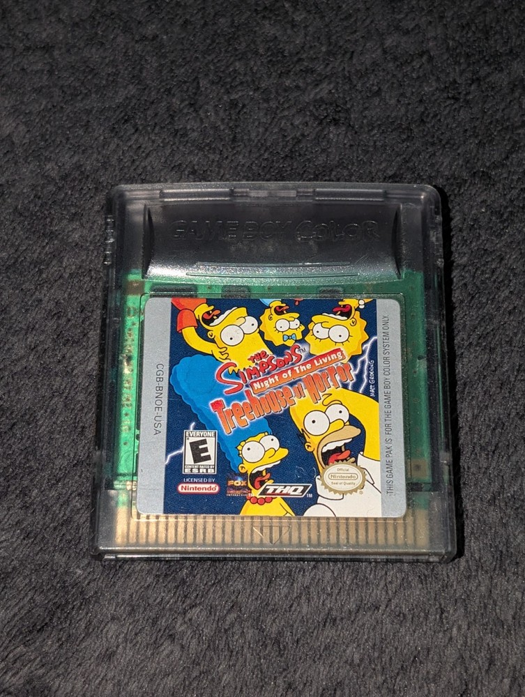 Nintendo Game Boy Color - Simpsons Treehouse of Horror - Cartridge Only - Rare