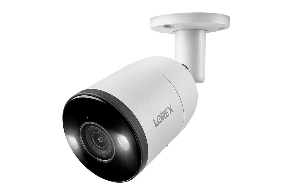 Lorex 4K IP Ultra HD Wired Bullet Security Camera with Smart Deterrence and S...