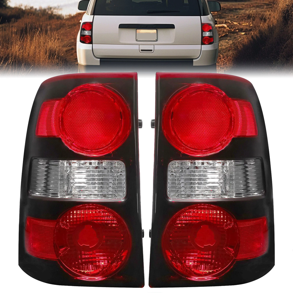 Pair Tail Lights Rear Brake Lamps Clear Lens For Ford Explorer 2006-2010 LH+RH