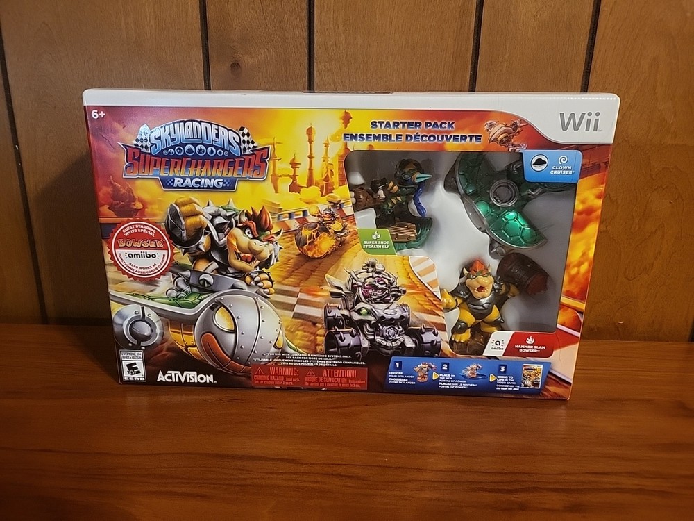 Skylanders SuperChargers Racing- Bowser Starter Pack (Nintendo Wii, 2015) SEALED