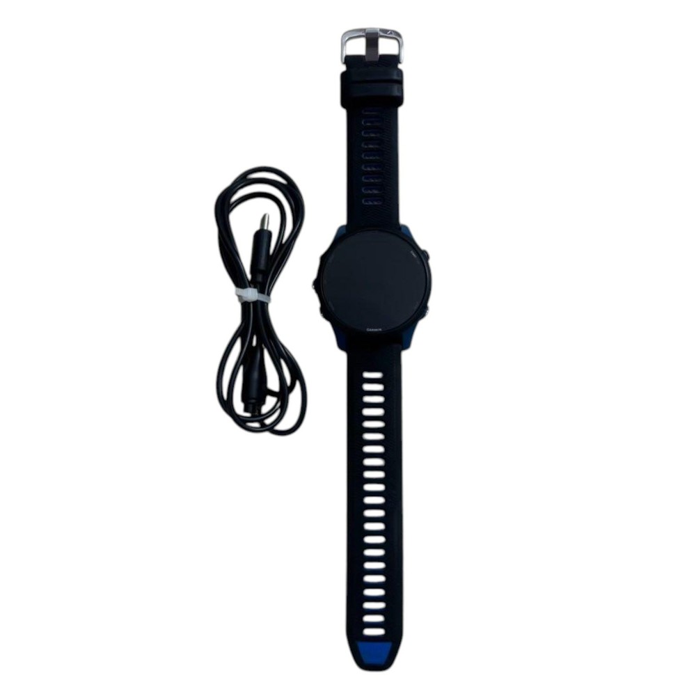 Garmin Forerunner 255 GPS Smartwatch in Black Blue with Charger
