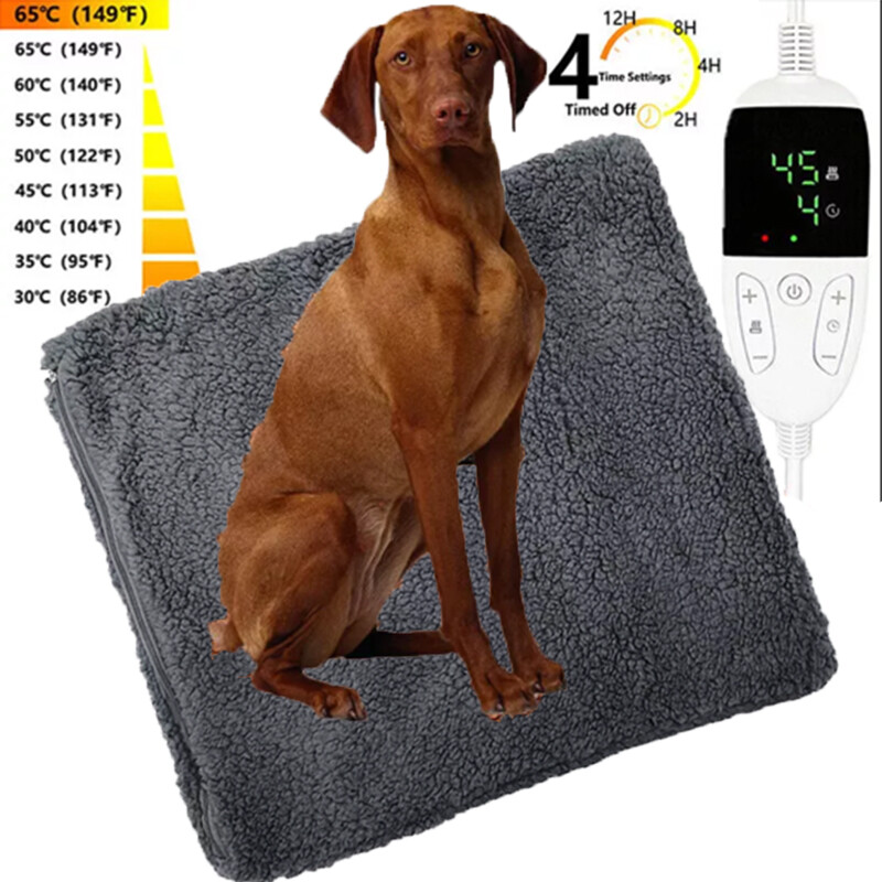 Electric Pet Heating Pad Bed for Cat Dog Large Indoor Outdoor Waterproof 26