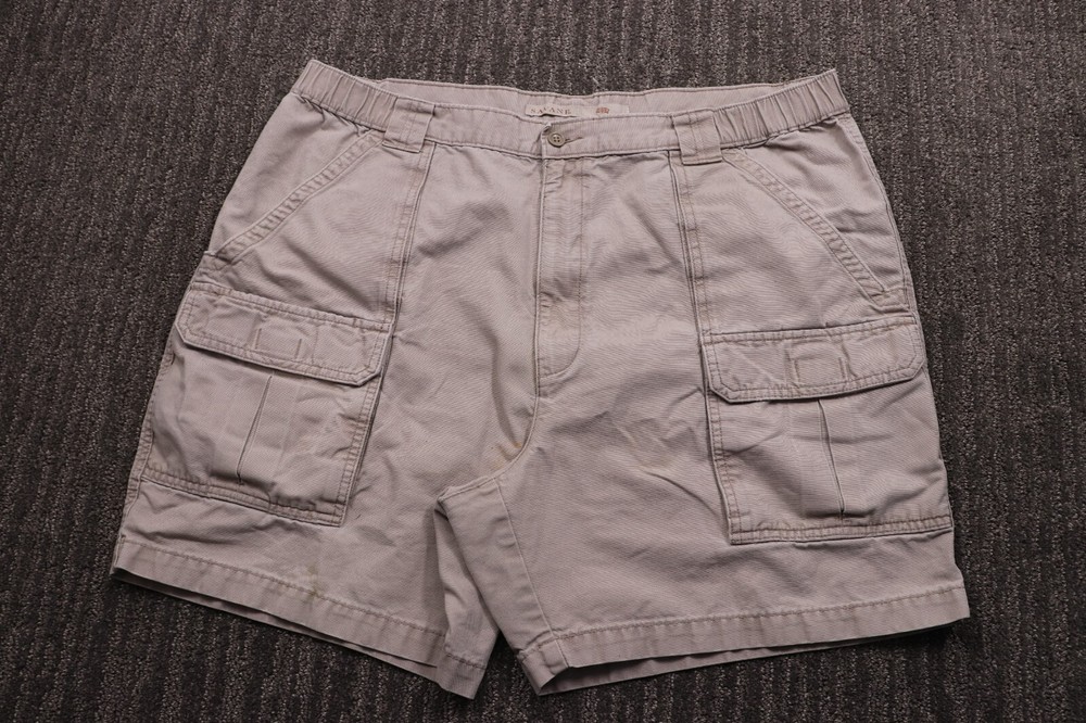 Savane Utility Cargo Side Elastic Canvas Hiking Shorts Classic Outdoor Men's 40