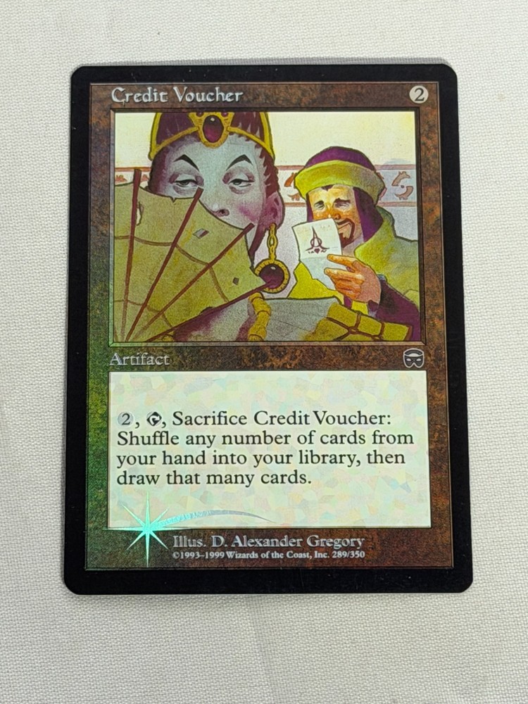 MTG FOIL Credit Voucher Mercadian Masques Magic the Gathering-image