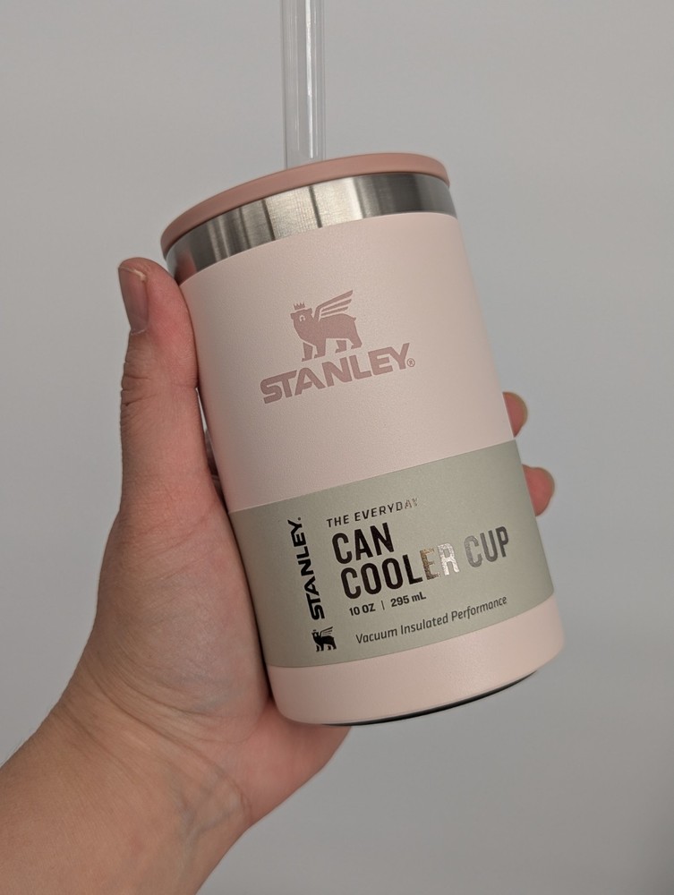 New Stanley The Everyday Can Cooler Cup  With Lid 10oz Rose Quartz Pink 🩷