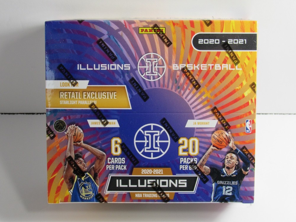 2020-21 Panini Illusions NBA Basketball Factory Sealed Retail Box 20 Packs