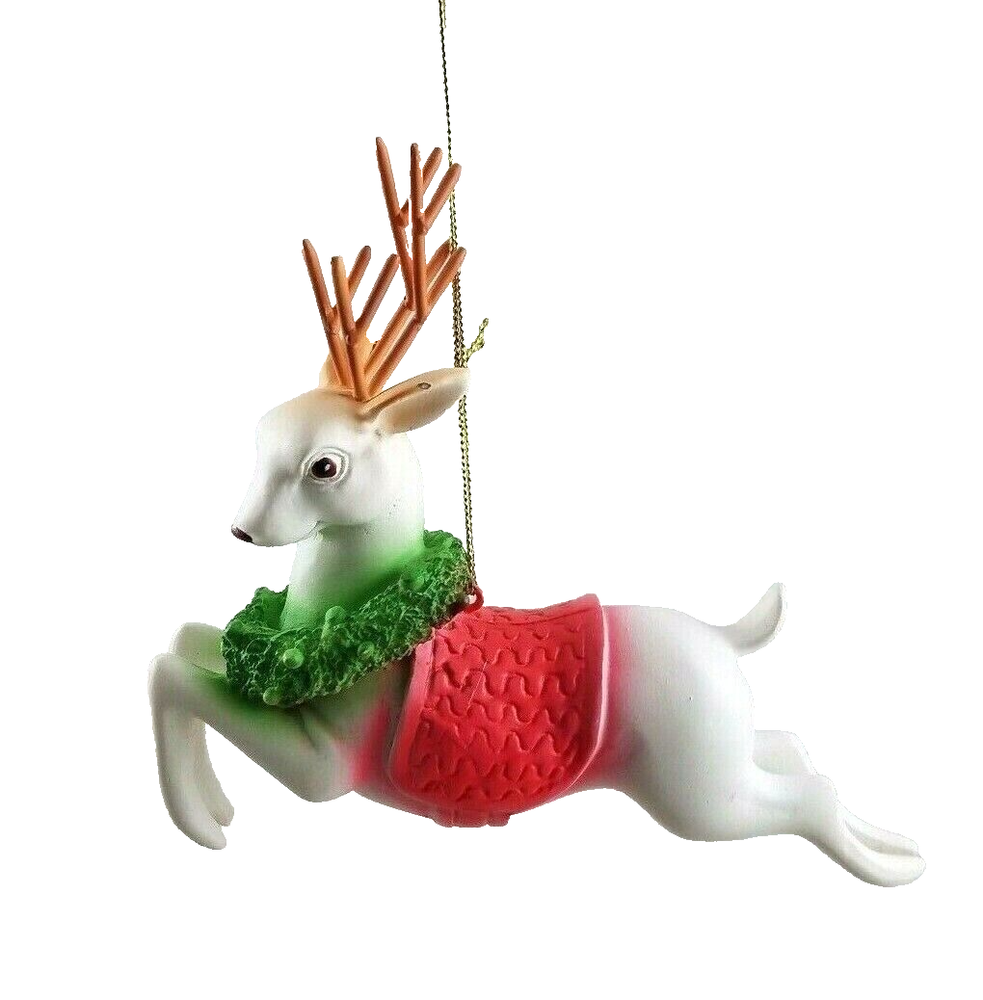 Vintage-style REINDEER Ornament Nostalgic Christmas NEW 1950's Reproduction