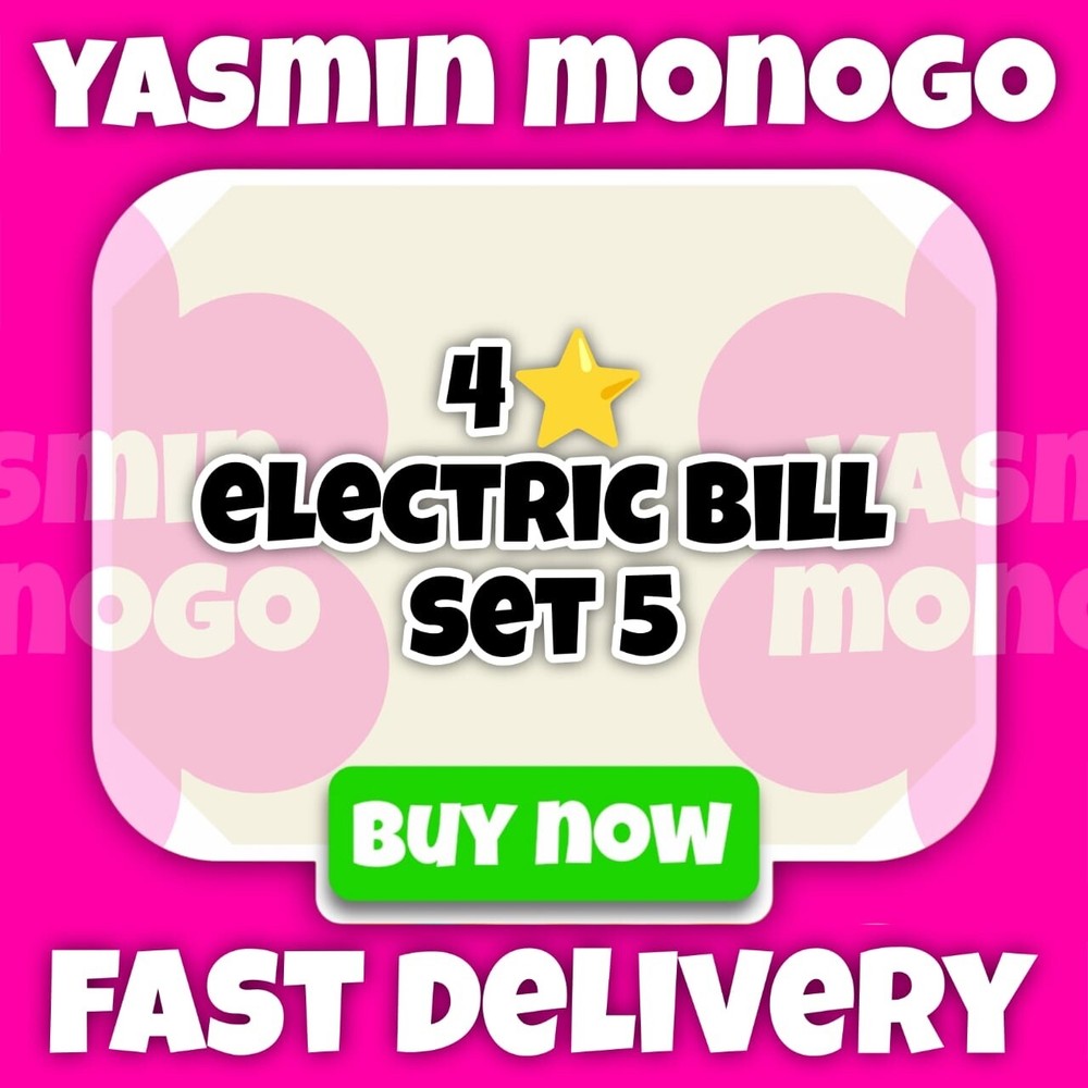 4s Electric Bill - MonoGo Sticker - Fast Delivery