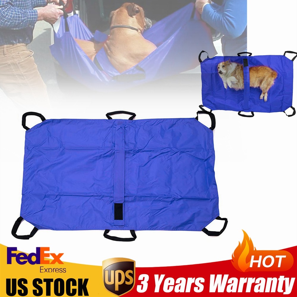 Large Dog Stretcher Nylon Pet Animal Emergency Rescue Transport Stretcher 110kg