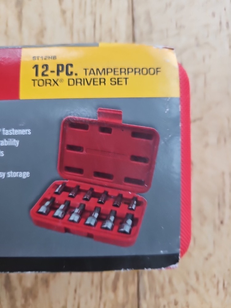 Mac Tools 12-Piece Tamperproof Torx Bit Set 1/4 & 3/8 Drive ST12HB