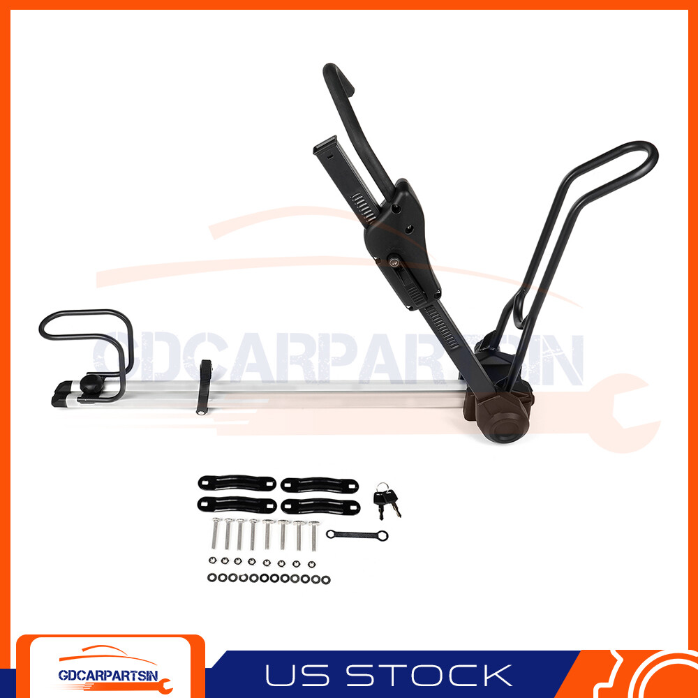 Bike Rack Car Roof Universal Upright Single Bicycle Carrier Foldable Lockable US