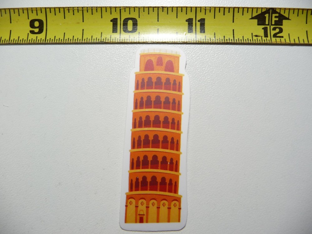 ITALY THE LEANING TOWER OF PISA STICKER DECAL VACATION TRIP VISIT MEMORIES