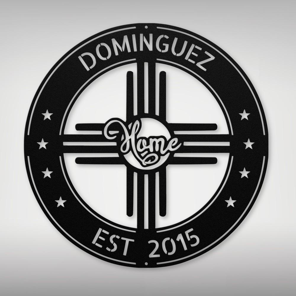 Personalized New Mexico State Metal Sign Custom Decor for Home Office Gift Idea