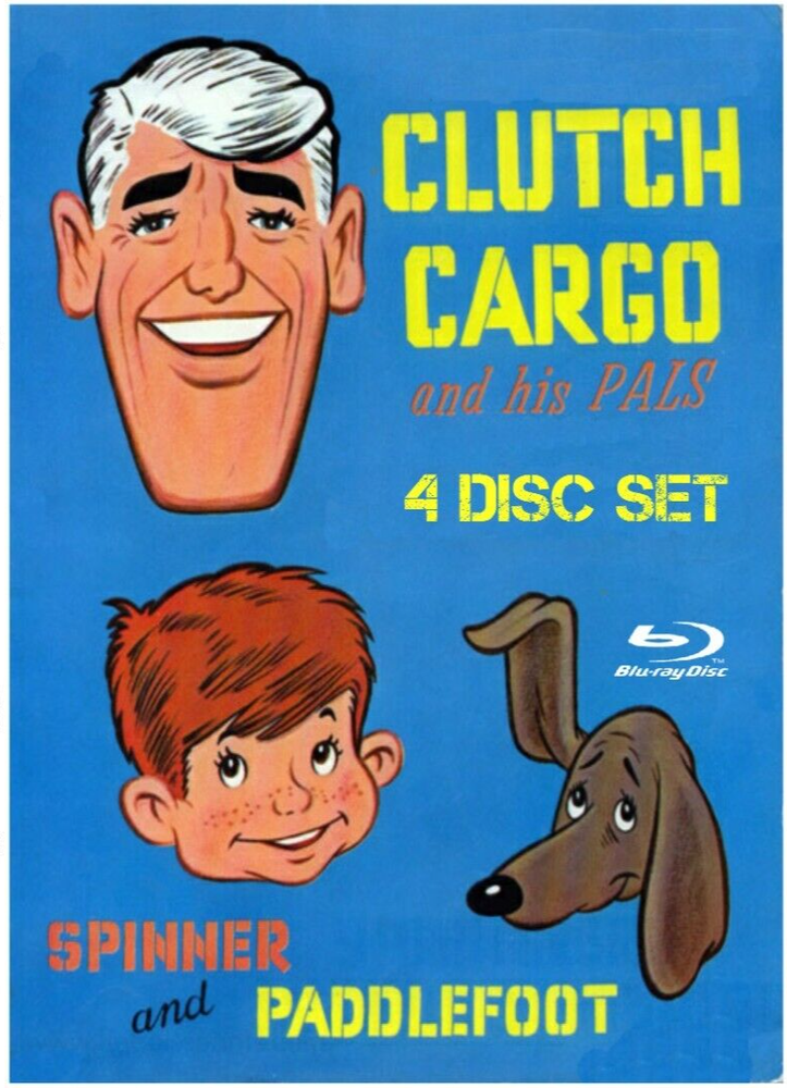 CLUTCH CARGO BLU-RAY 4-disc COMPLETE COLLECTION CARTOON comic strip Syncro-Vox