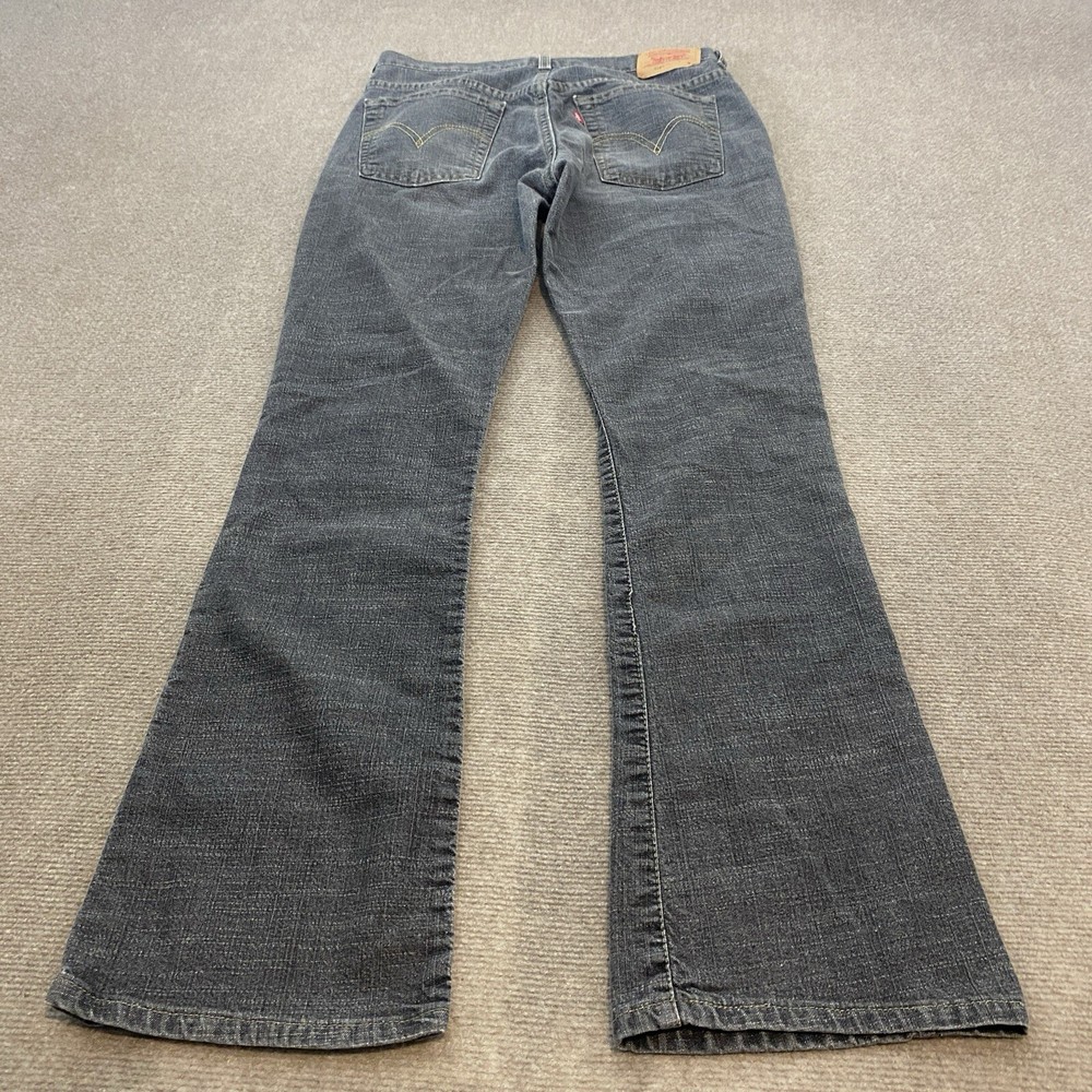 Levis 515 Jeans Womens 8 Mis Boot Cut Low Rise Black Wash Cotton Nouveau 29x31