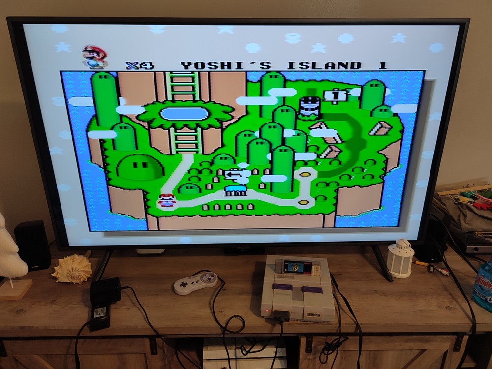 Super Nintendo SNES Mario World Game System Console 1 Controller OEM!