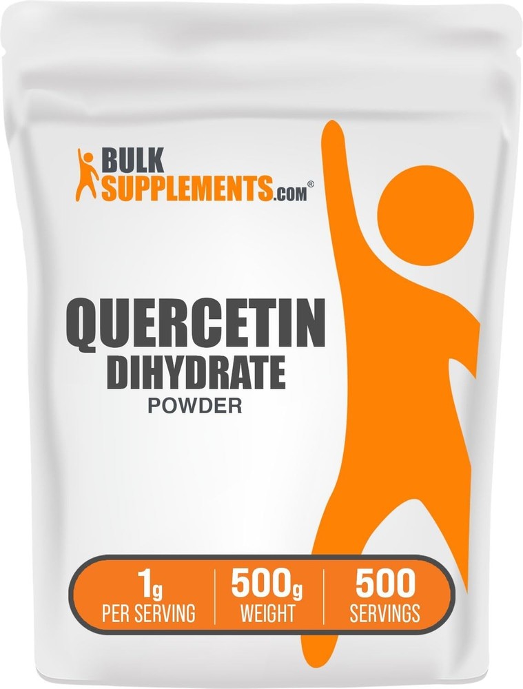 BulkSupplements.com Quercetin Dihydrate Powder - 17.64 Ounce (Pack of 1)