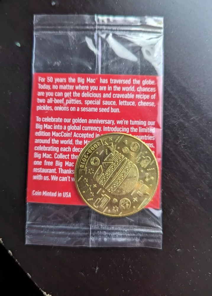 McDonald's 50 Years Of Big Mac Collectors Coin 2008-2018 - NEW / SEALED-image