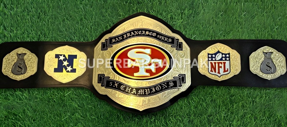 SF 49ers Championship Wrestling Brass 2mm Belt