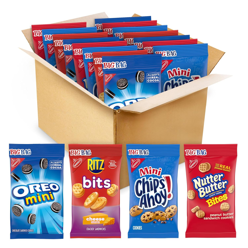 OREO CHIPS AHOY Nutter Butter RITZ Mini Cookies & Bites Variety Pack