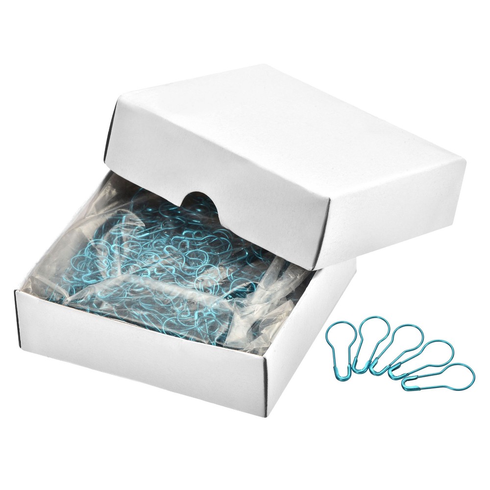 1000 Pcs Bulb Safety Pins Metal Sewing Pins for Art Craft Light Blue 0.87-Inch